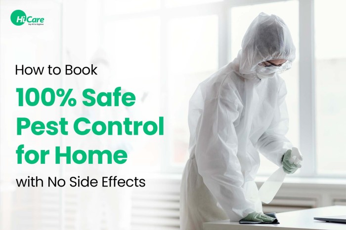 Pest control services for homes